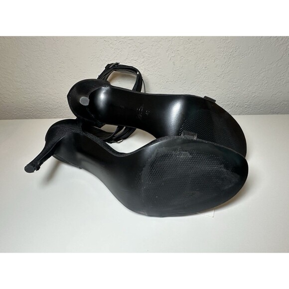 ZARA *NEW* Buckle Black High Heels Stiletto Sandals Ankle Strap Women US 9 EU 40 - Picture 11 of 13